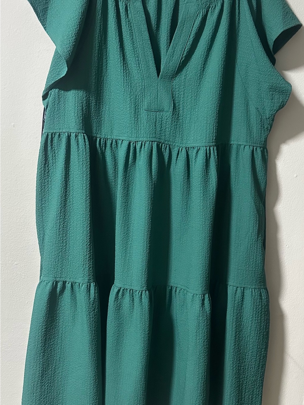 Calvin Klein Green Flutter Sleeve Women
Short Dressy Dress